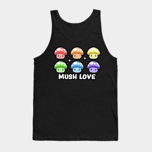 Gay Pride Flag Rainbow Cute Mushroom Lgbt Fungi Tank Top